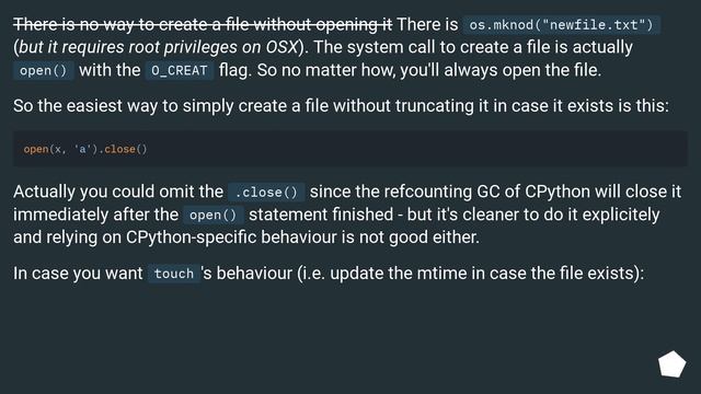 Create empty file using python смотреть онлайн