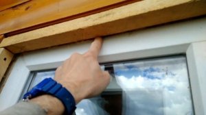Простой способ наружной отделки окна в деревянном доме