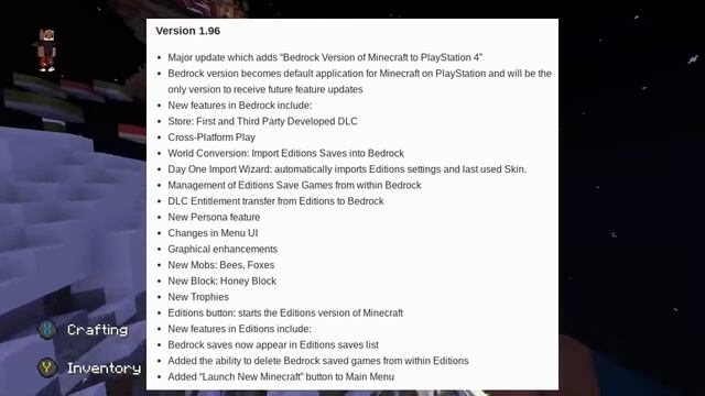 Minecraft PS4 BEDROCK EDITION - NEW UPDATE OUT NOW! - TU 2.00 SECRET UPDATES? - (PS4 Bedrock News) смотреть онлайн