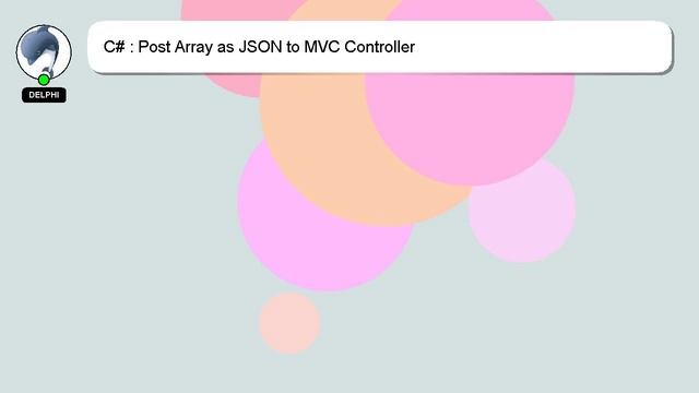 C# : Post Array as JSON to MVC Controller смотреть онлайн
