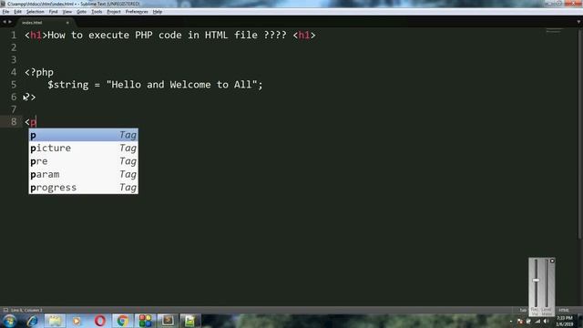 How to execute PHP code from HTML File смотреть онлайн