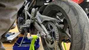 Kawasaki ER6 замена цепи и звезд