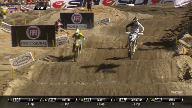 Jeremy Seewer passes Max Anstie Monster Energy MXGP of The USA - motocross 2016 смотреть онлайн