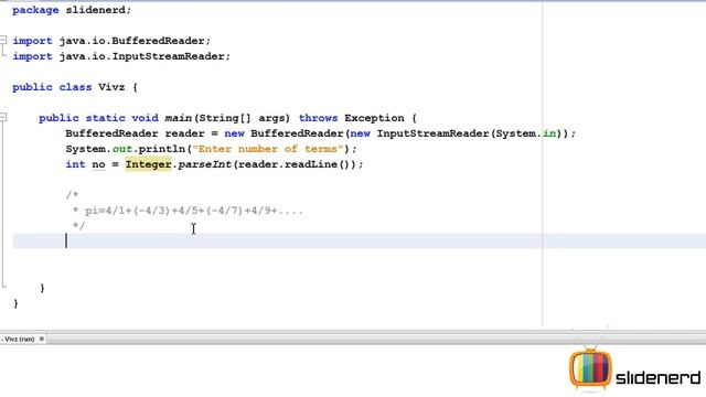 69 Java Series Calculate Pi Code | смотреть онлайн