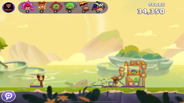 Angry Birds Reloaded: WHEN BIRDS FLY Level 13 (3 Stars), GamePlay Walkthrough