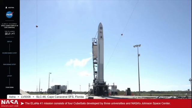 OOPS: Astra Rocket 2nd stage tumbles after separation! (10 Feb 2022) смотреть онлайн