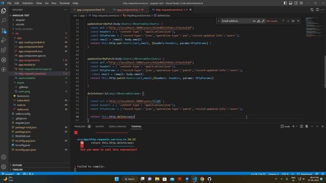 Angular #55 - HTTP Delete Request in Angular | CRUD (Delete record in Backend by using HTTP Delete) смотреть онлайн
