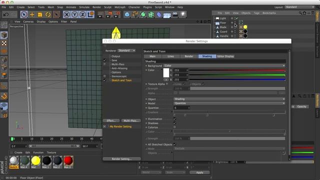 Cinema 4D Tutorial: Sketch and Toon Shading смотреть онлайн