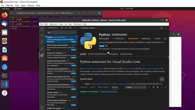 How Install python extension pack on Visual studio code смотреть онлайн
