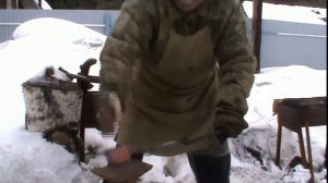 Нож Эвенкийский (Якутский) ШХ15 и нож прямой из метчика