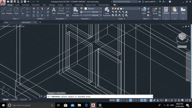 3d morden house in autocad смотреть онлайн