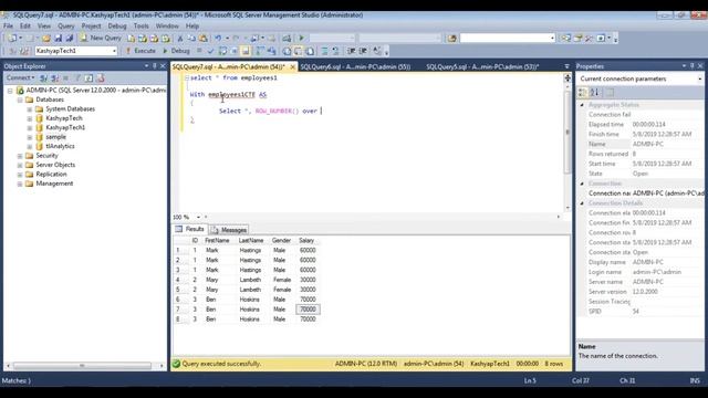 How to delete duplicate rows except one from a SQL Server Part-2 смотреть онлайн