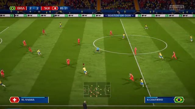 FIFA 18 world cup coutinho's goal vs Switzerland смотреть онлайн