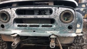 УАЗ Hunter Raptor ( сварка, ремонт, покраска за 10 минут )