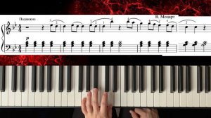 Моцарт на пианино. Симфония № 40. ЛЕГКО.