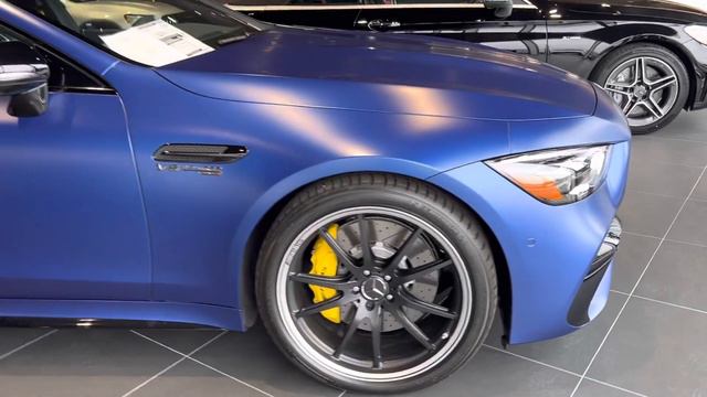 2023 Mercedes Benz AMG GT63S in Blue Magno - exterior view Part 1 смотреть онлайн