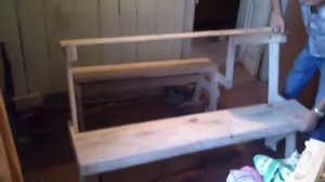 Скамейка - трансформер | Из одной лавки - две лавки и один стол!