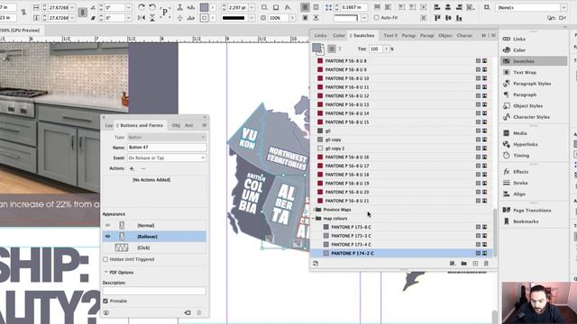 Create a digital magazine layout with an interactive map in Adobe InDesign смотреть онлайн