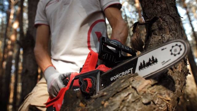 Akumulatorowa piła łańcuchowa Worcraft CGC-S20LiA смотреть онлайн