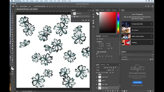 Create a Pattern Repeat in Photoshop (Adobe Textile Designer) смотреть онлайн