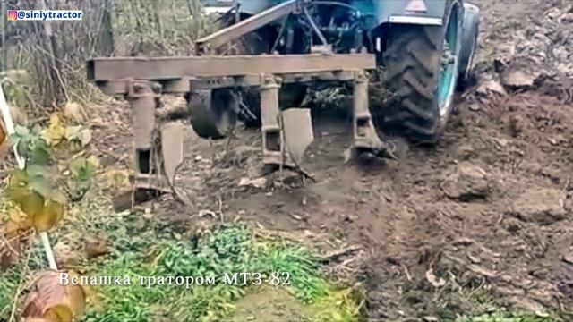 Вспашка и фрезеровка почвы. До и после. смотреть онлайн