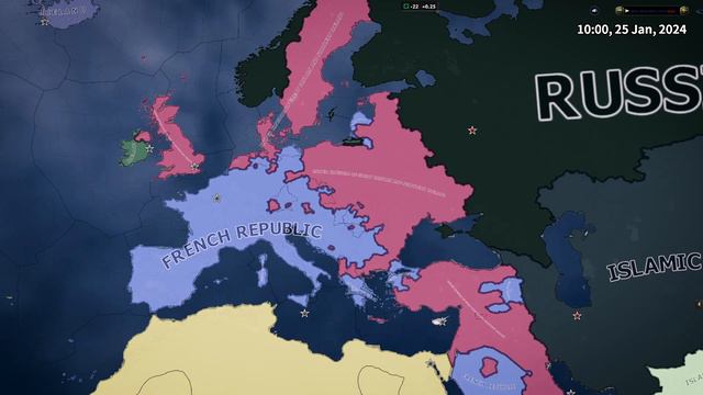 Europe Battle Royale(Modern)-HOI4 Timelapse смотреть онлайн
