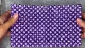 Плетение сумочки из бусин