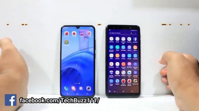 Samsung Galaxy A7 2018 VS Vivo V11 Pro all test смотреть онлайн