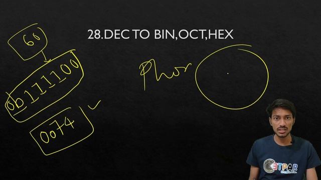 #noprofit #python check DECIMAL TO BIN,OCT,HEX in PYTHON in hindi | Level 2 - beginner by Paras Si смотреть онлайн