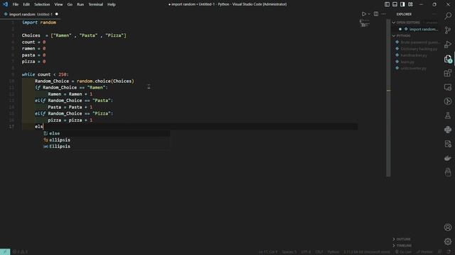 This a random choice generator using random module in python смотреть онлайн