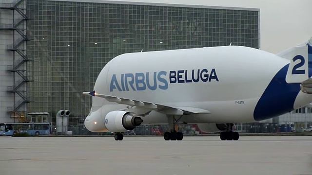 BELUGA (HD-Airbus) CLOSE Taxi - Munich Airport I Flughafen München 2012 - LEANFLEX CARGO смотреть онлайн