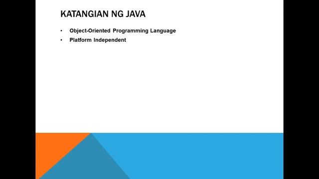 java tutorial tagalog 1 - Ano ang java? смотреть онлайн