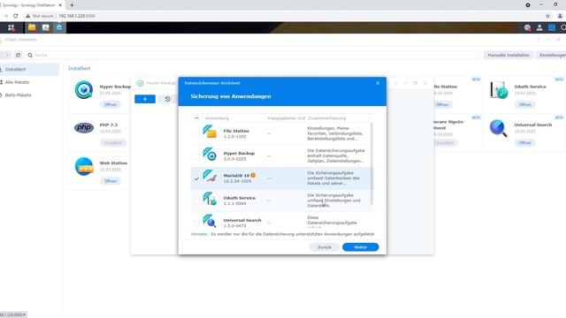 Datenbank Backup auf Synology NAS / Datensicherung Hyper Backup PaperOffice Dokumentenmanagement DM смотреть онлайн
