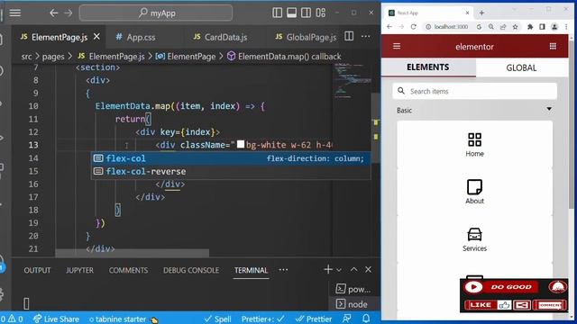 16. Simple Landing Page with React Hooks for beginners - Grid Landing Page смотреть онлайн