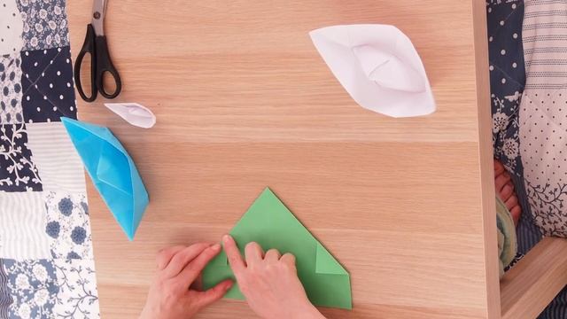 Кораблик оригами. Простые поделки для детей смотреть онлайн