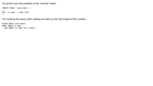 Databases: mariadb ignoring force index (3 Solutions!!) смотреть онлайн