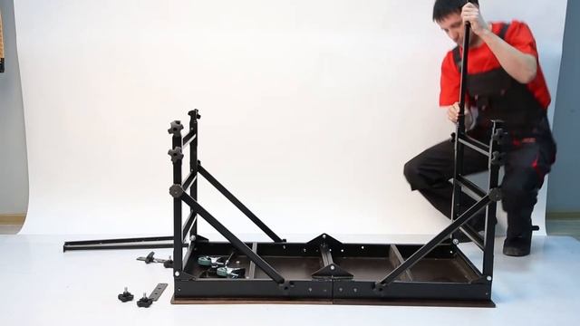 Строительный стол-подмости для внутренних работ и передвижной верстак. смотреть онлайн