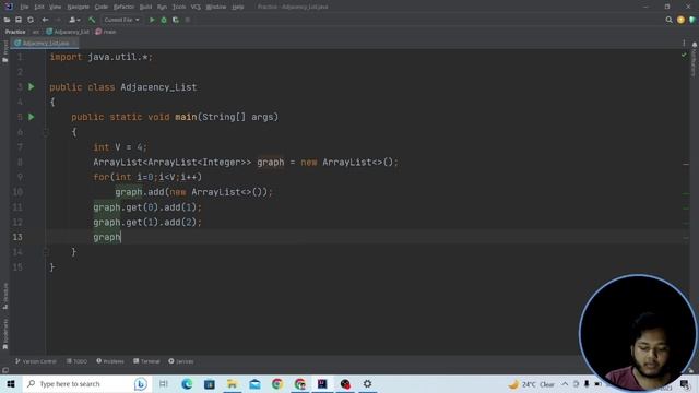 Create Graph using Adjacency List || List of List #graph #datastructure #datastructureinhindi #list смотреть онлайн