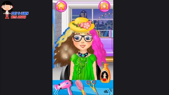 Hair Salon Games for Girls - Haircut Beauty Make Over Game for Kids смотреть онлайн