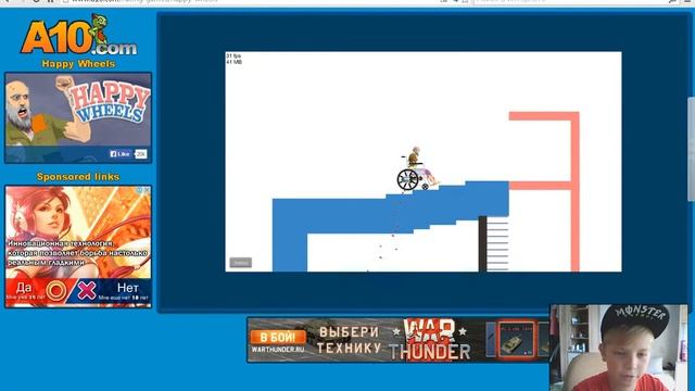 Играю в Happy Wheels DEMO! смотреть онлайн