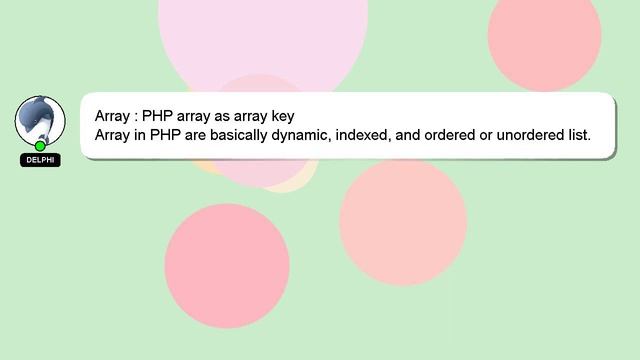 Array : PHP array as array key смотреть онлайн