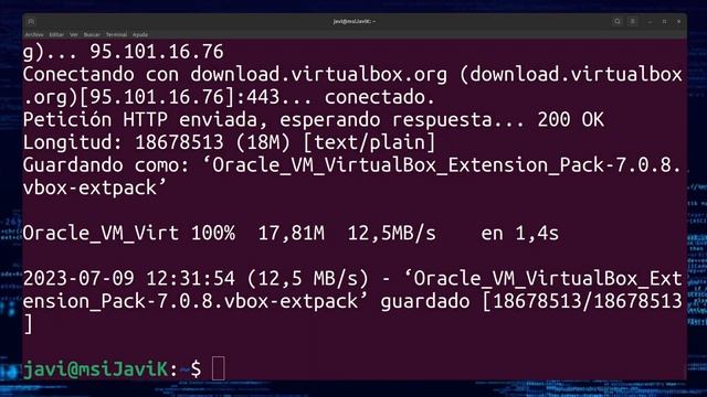 Instalar Extension Pack de VirtualBox desde el terminal смотреть онлайн