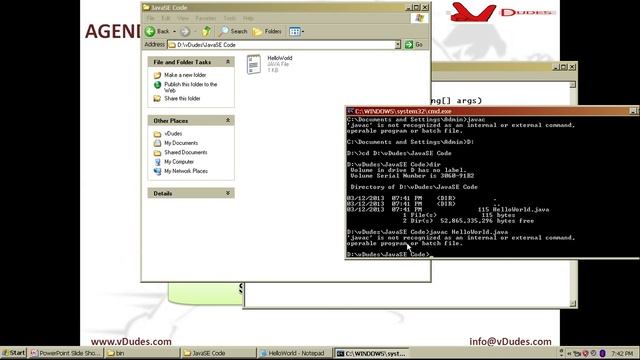 Hello World Program in Java смотреть онлайн