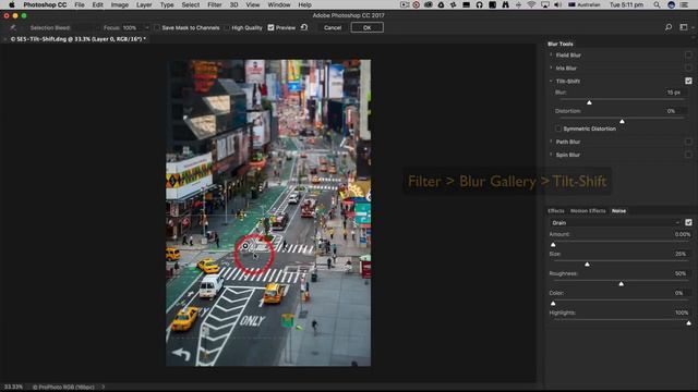 How to create the tilt-shift effect in Photoshop CC смотреть онлайн