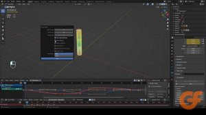 Blender. Запекание анимации SpringBone. Baking animations.