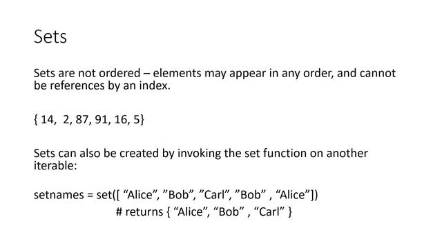 Sets and Tuples смотреть онлайн