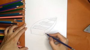 Как нарисовать лодку. Онлайн-школа рисования "Малевашки"