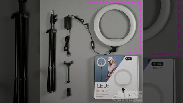 Кольцевая светодиодная лампа с напольным штативом SL 36C смотреть онлайн