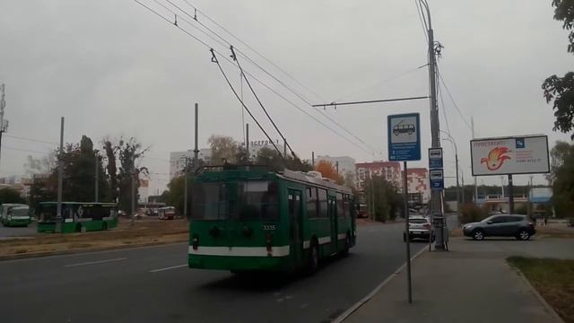 ЗИУ-682Г-016-02 №3335 заезжает на РК "Проспект Победы" смотреть онлайн