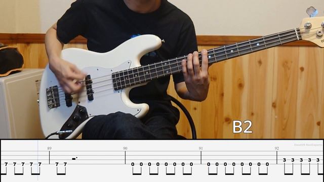 土屋 アンナ - rose Bass Cover 弾いてみた TAB ベース [Nana OP] смотреть онлайн